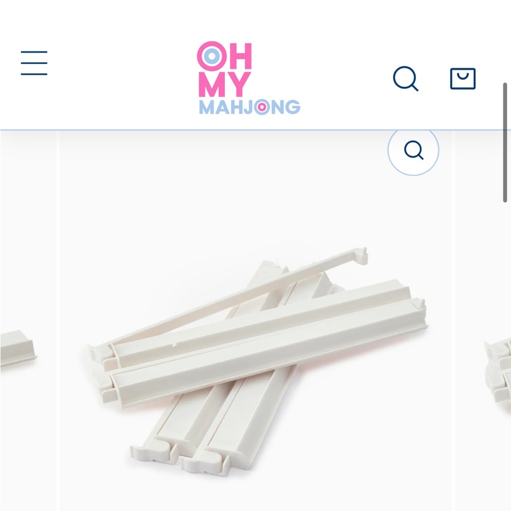 Oh my mahjong white rack NWT